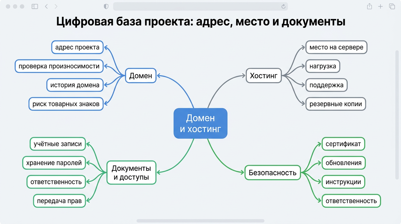 Цифровая база проекта: адрес, место и документы